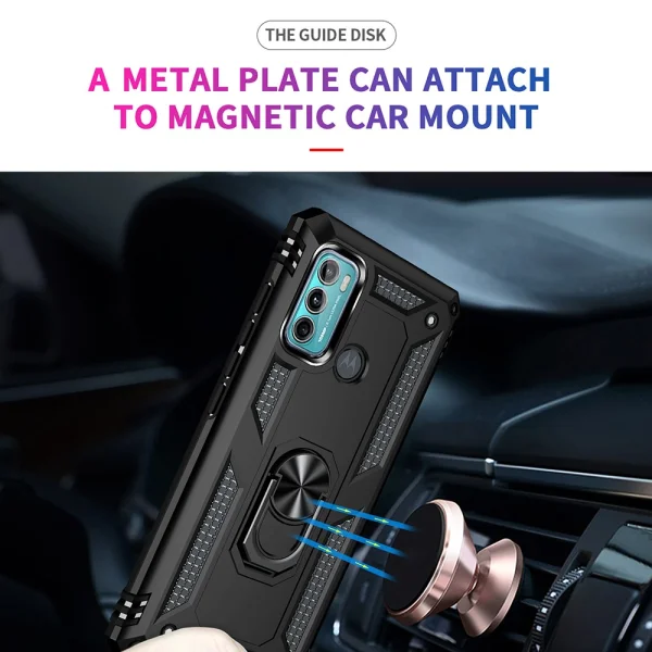 Удароустойчив калъф Hybrid Cover за Motorola Moto G60/G40 Fusion, Черен 4
