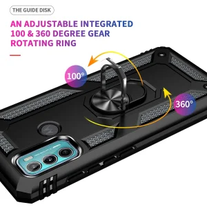 Удароустойчив калъф Hybrid Cover за Motorola Moto G60/G40 Fusion, Черен 5