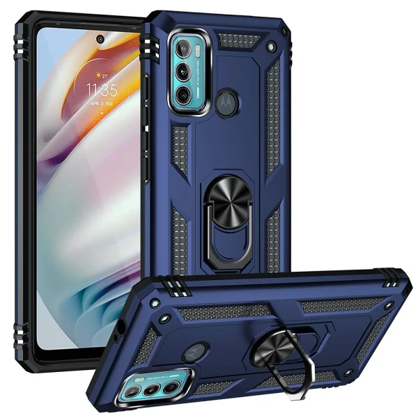 Удароустойчив калъф Hybrid за Motorola Moto G60/G40 Fusion, Син 6