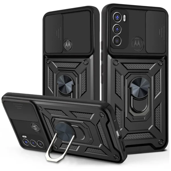 Удароустойчив калъф Slide Camera за Motorola Moto G60/G40 Fusion, Черен 1