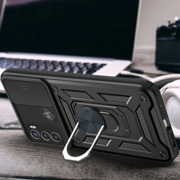 Удароустойчив калъф Slide Camera за Motorola Moto G60/G40 Fusion, Черен 3