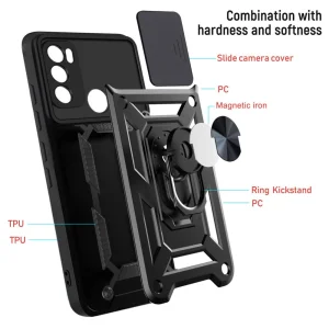 Удароустойчив калъф Slide Camera за Motorola Moto G60/G40 Fusion, Черен 5