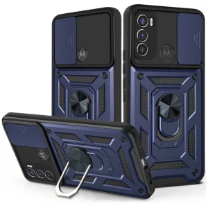 Удароустойчив калъф Slide Camera за Motorola Moto G60/G40 Fusion, Син