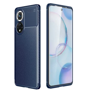 Silicone Case Carbon Fibre for Huawei Honor 50 / Nova 9, Blue