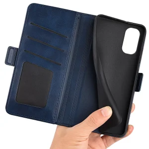 Wallet Case for Motorola Moto G22, Blue 4