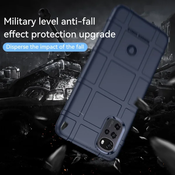 Shockproof Case Grid for Motorola Moto G22 / E32 4G / E32s 4G, Blue 6