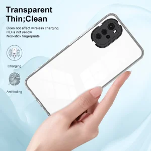 Shockproof Case for Motorola Moto G22 / E32 4G / E32s 4G, Black/ Transparent 3