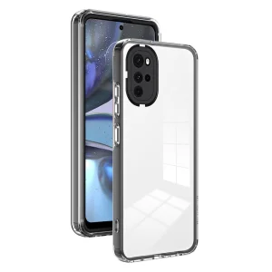 Удароустойчив Калъф за Motorola Moto G22 / E32 4G / E32s 4G, Черен/ Прозрачен
