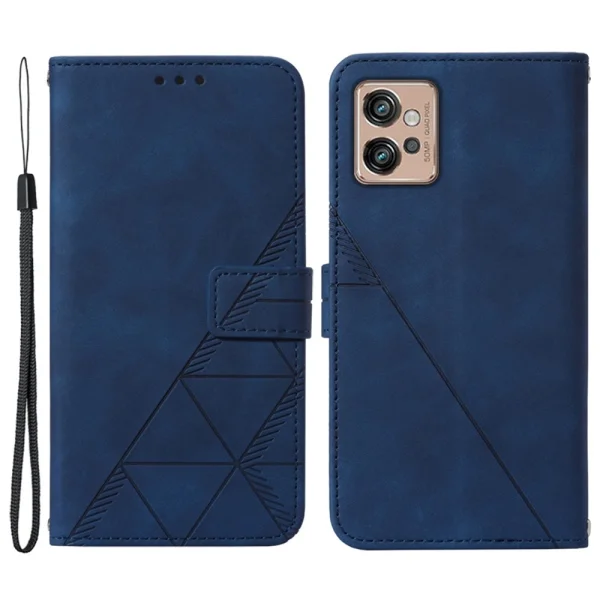 Imprinting Wallet Case for Motorola Moto G32 4G, Blue 1