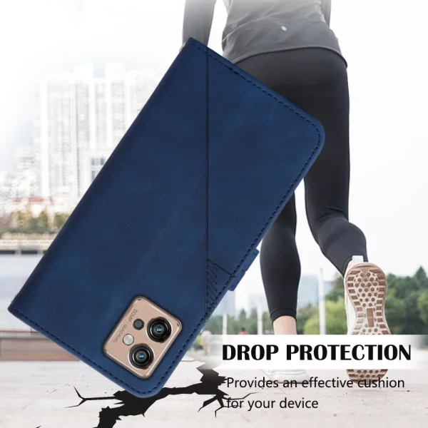 Imprinting Wallet Case for Motorola Moto G32 4G, Blue 4