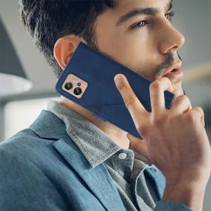 Imprinting Wallet Case for Motorola Moto G32 4G, Blue 5