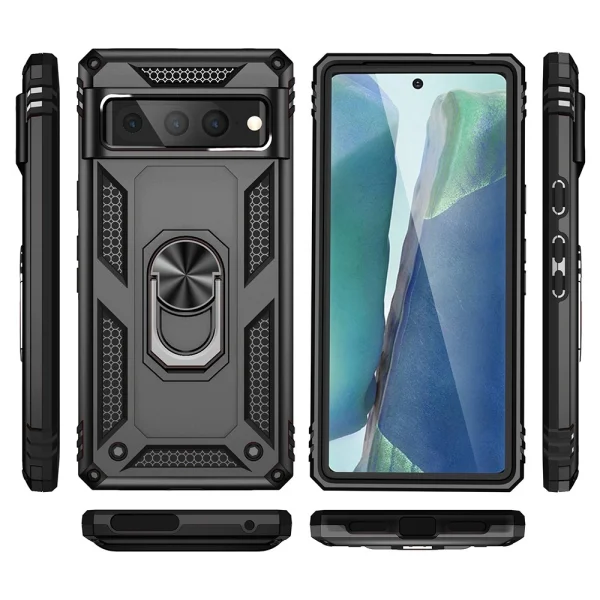 Удароустойчив Калъф Hybrid Cover за Google Pixel 7 Pro, черен 6