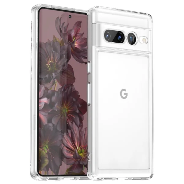 Удароустойчив калъф TPU и Acrylic за Google Pixel 7 Pro, прозрачен 1