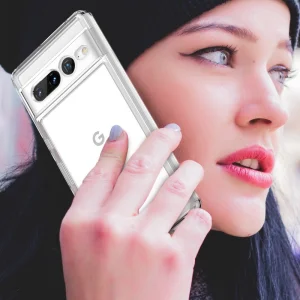 Удароустойчив калъф TPU и Acrylic за Google Pixel 7 Pro, прозрачен 4