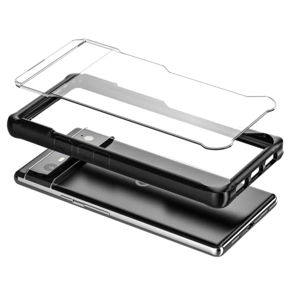 Удароустойчив калъф Acrylic Soft за Google Pixel 7 Pro, черен 2