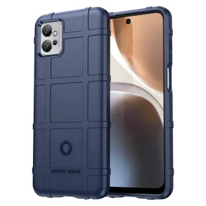 Удароустойчив Калъф Grid за Motorola Moto G32 4G, Син