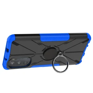 Удароустойчив калъф Ring Holder за Motorola Moto G52 4G / G82 5G, Син 3