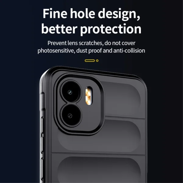 Силиконов калъф Wear-resistant за Xiaomi Redmi A1 4G, Черен 2