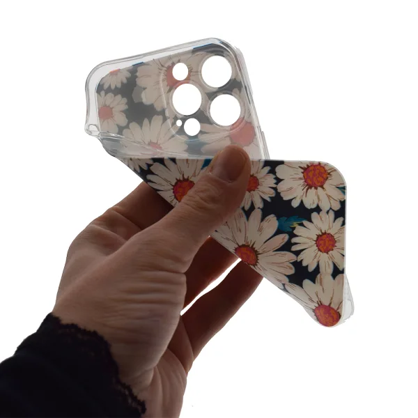Силиконов калъф за iPhone 13 Pro, маргаритка 4