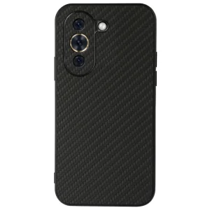 Carbon Fiber Texture Silicone Case for Huawei Nova 10 4G, black
