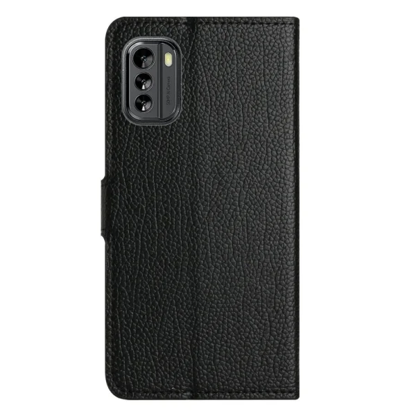 Wallet Case Litchi Texture for Nokia G60 5G, black 6