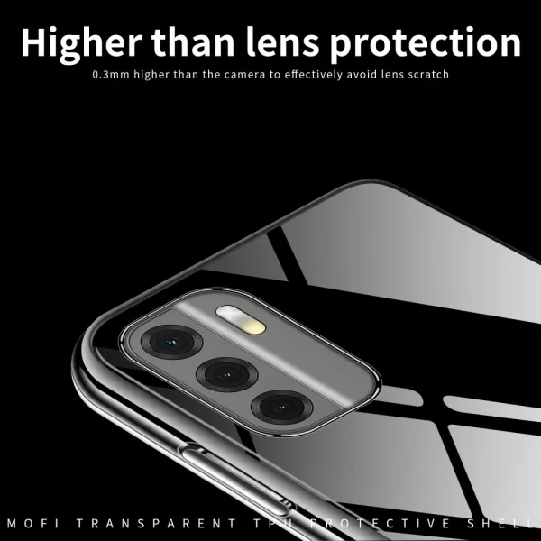 MOFI silicone case for Nokia G60 5G, transparent 5
