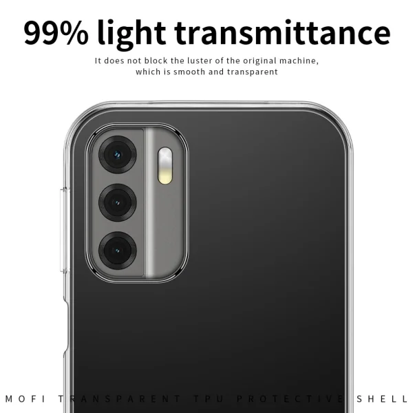 MOFI silicone case for Nokia G60 5G, transparent 6
