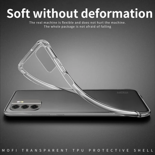 MOFI silicone case for Nokia G60 5G, transparent 3