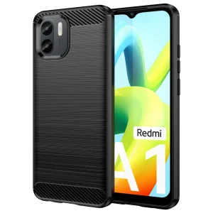 Силиконов Калъф Carbon за Xiaomi Redmi A1, Черен