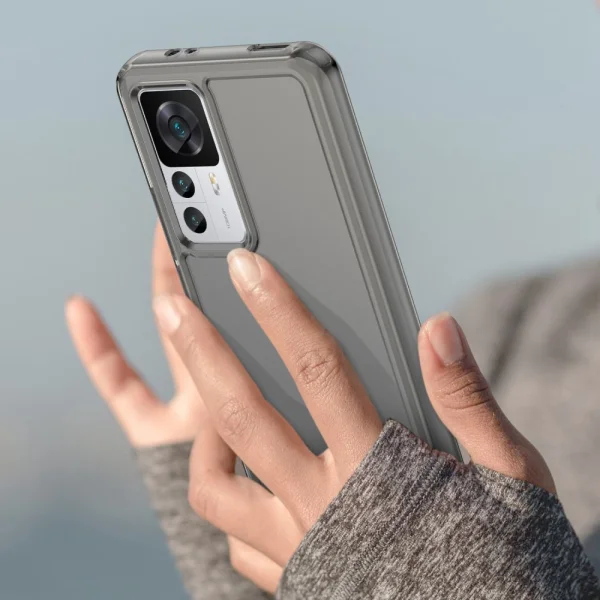 Удароустойчив калъф за Xiaomi 12T 5G / Redmi K50 Ultra 5G, прозрачно сив 6