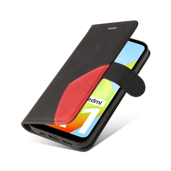 Wallet Stand Flip Case for Xiaomi Redmi A1 4G, Black 4