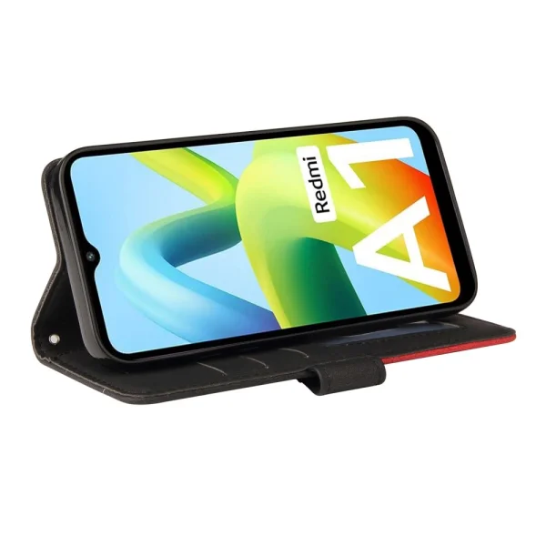 Wallet Stand Flip Case for Xiaomi Redmi A1 4G, Black 3