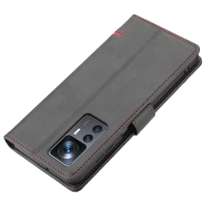 Калъф Тефтер Horizontal Line за Xiaomi 12T 5G / 12T Pro 5G / Redmi K50 Ultra 5G, черен 6
