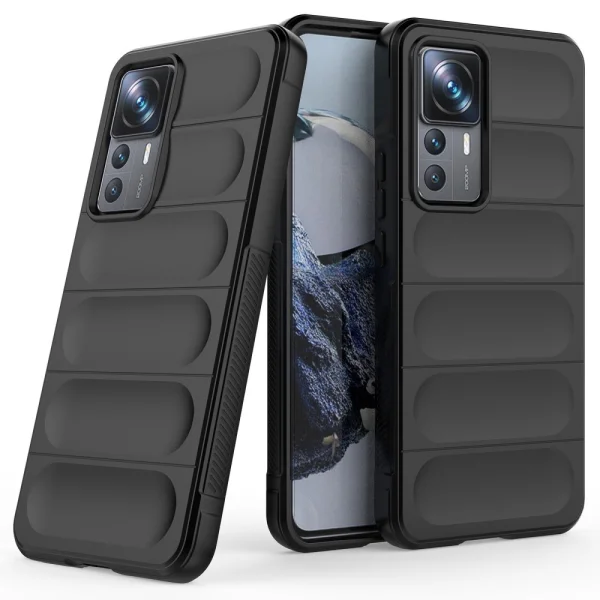 Силиконов калъф Wear-resistant за Xiaomi 12T 5G/12T Pro 5G, черен 2