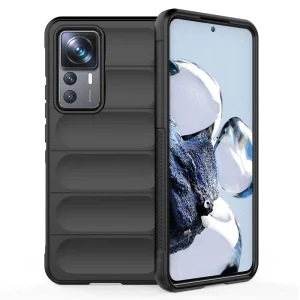 Силиконов калъф Wear-resistant за Xiaomi 12T 5G/12T Pro 5G, черен