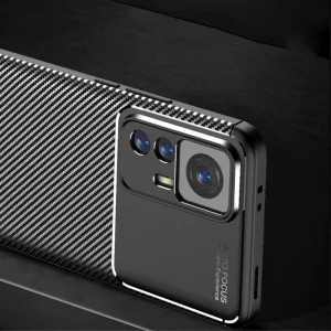 Силиконов Калъф Carbon Fiber Texture за Xiaomi 12T 5G/12T Pro 5G, черен 5