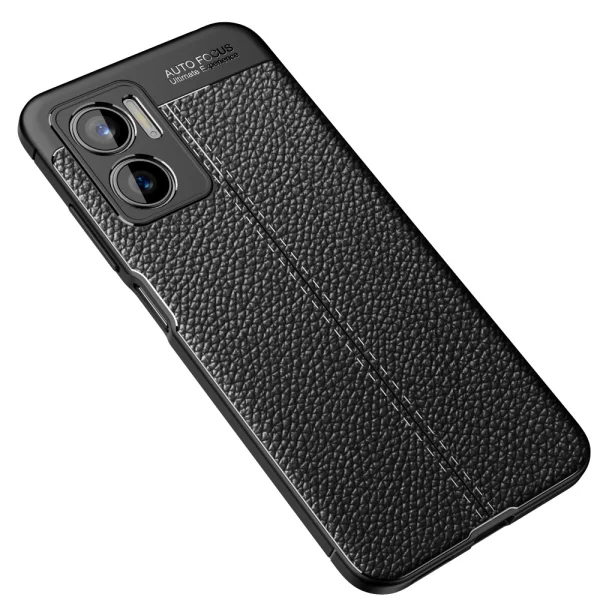 Силиконов калъф Litchi за Redmi 10 5G / Redmi Note 11E 5G / Redmi 10 Prime+ 5G, Черен 2