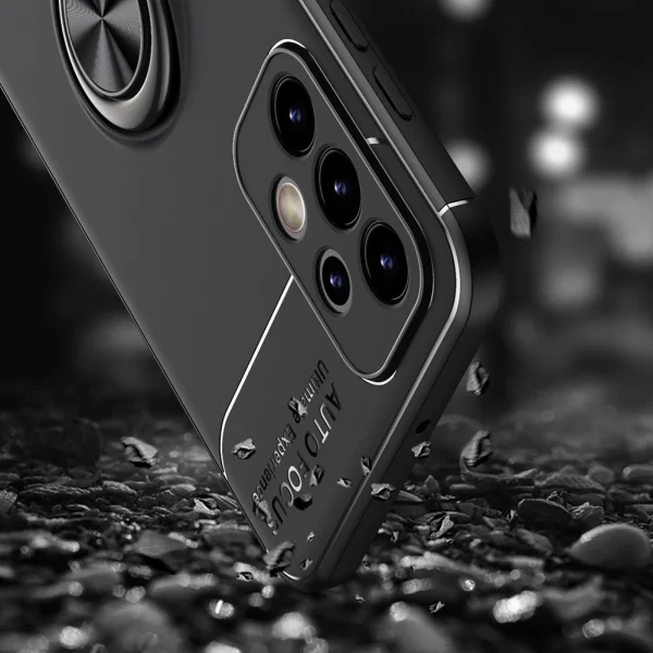 Silicone Case Ring Magnetic for Samsung Galaxy A23, Black 5