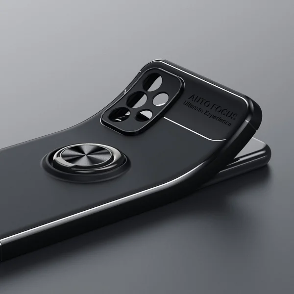 Silicone Case Ring Magnetic for Samsung Galaxy A23, Black 4