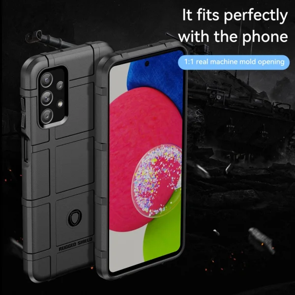 Shockproof Case Grid for Samsung Galaxy A23 4G/5G, black 3