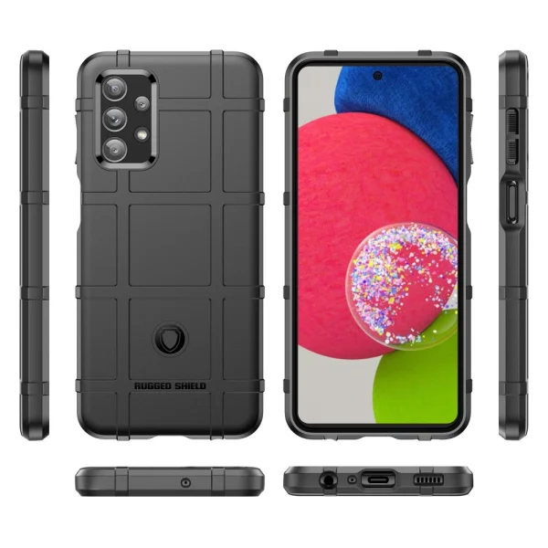 Shockproof Case Grid for Samsung Galaxy A23 4G/5G, black 2
