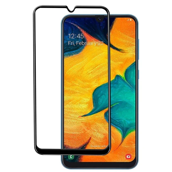 Стъклен Протектор Full Glue 5D за Samsung Galaxy A30, Samsung Galaxy A50, Samsung Galaxy A30s , Черен 3