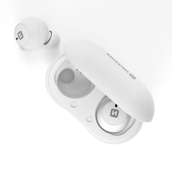 Wireless Earphones TWS SWISSTEN STONEBUDS, white 2