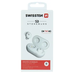 Wireless Earphones TWS SWISSTEN STONEBUDS, white 5