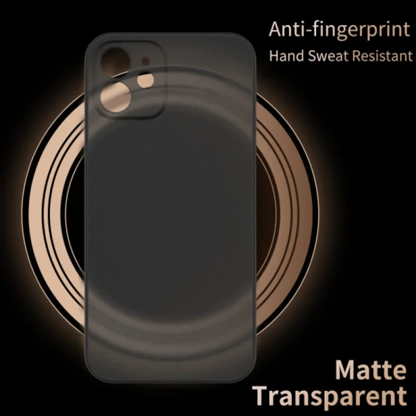 Пластмасов калъф X-LEVEL Matte за Iphone 12, Черен 3
