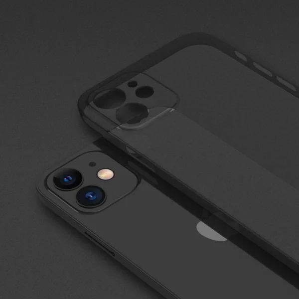 Пластмасов калъф X-LEVEL Matte за Iphone 12, Черен 2