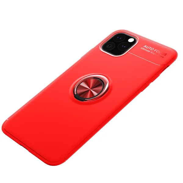 Silicone case Ring Magnetic for iPhone 12 / 12 Pro, Red 2