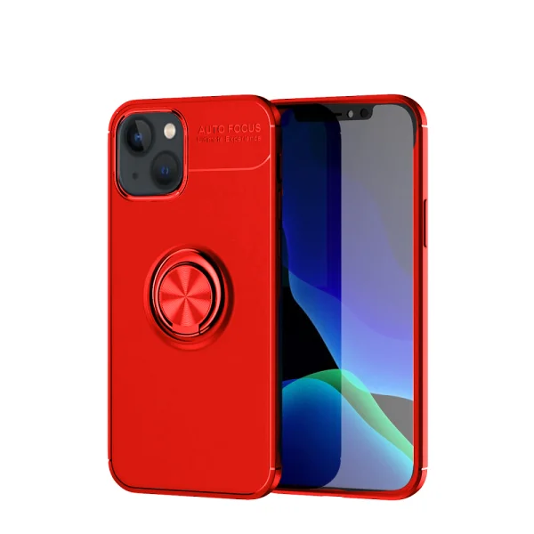 Силиконов калъф Ring Magnetic за iPhone 11, Червен 1