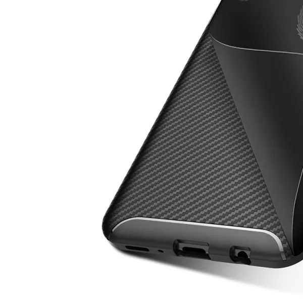 Силиконов гръб Carbon Fiber за Samsung Galaxy M20, Черен 2