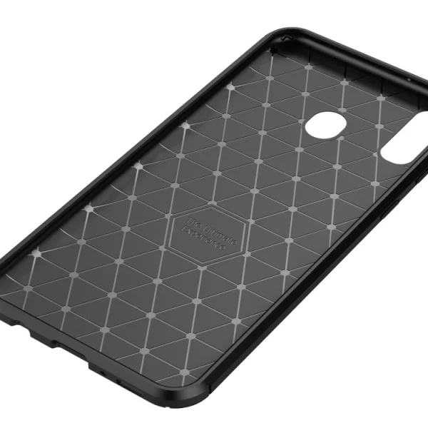 Силиконов гръб Carbon Fiber за Samsung Galaxy M20, Черен 5